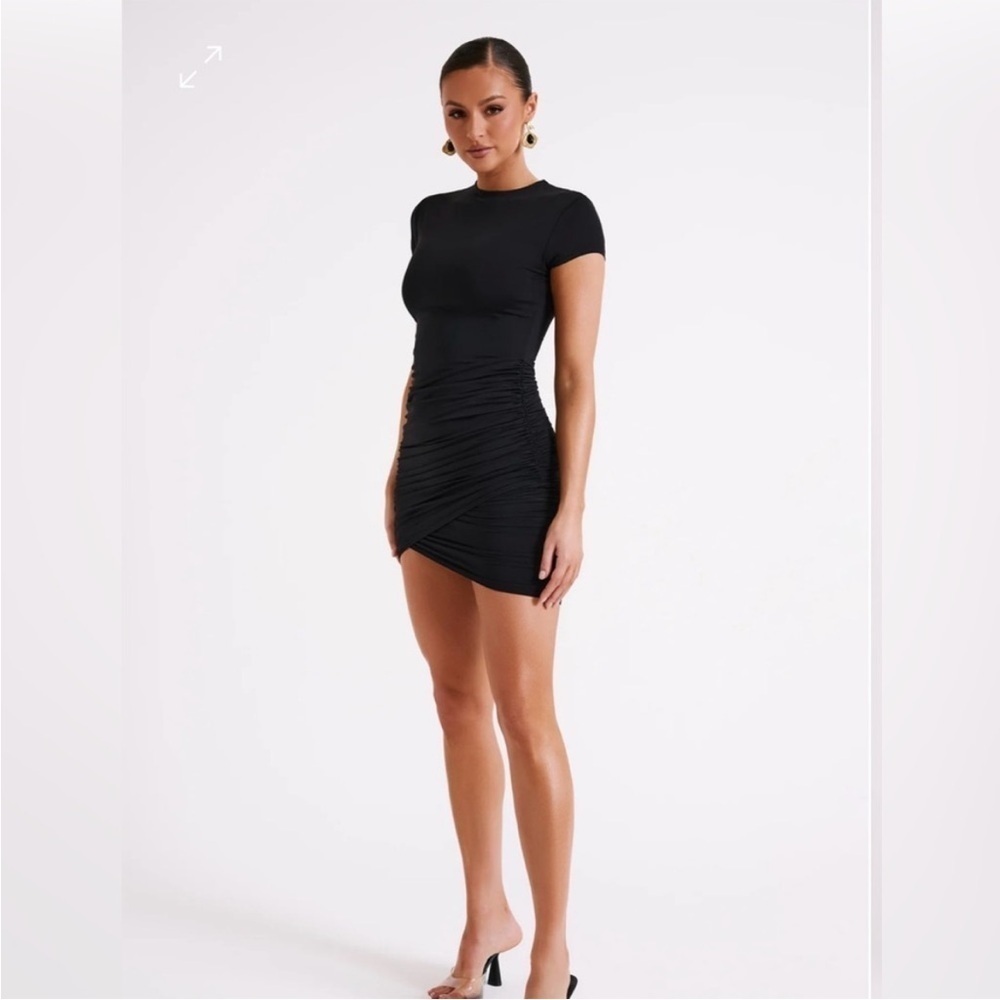 Meshki Mini Bodycon Dress Black Size XL - Picture 5 of 11